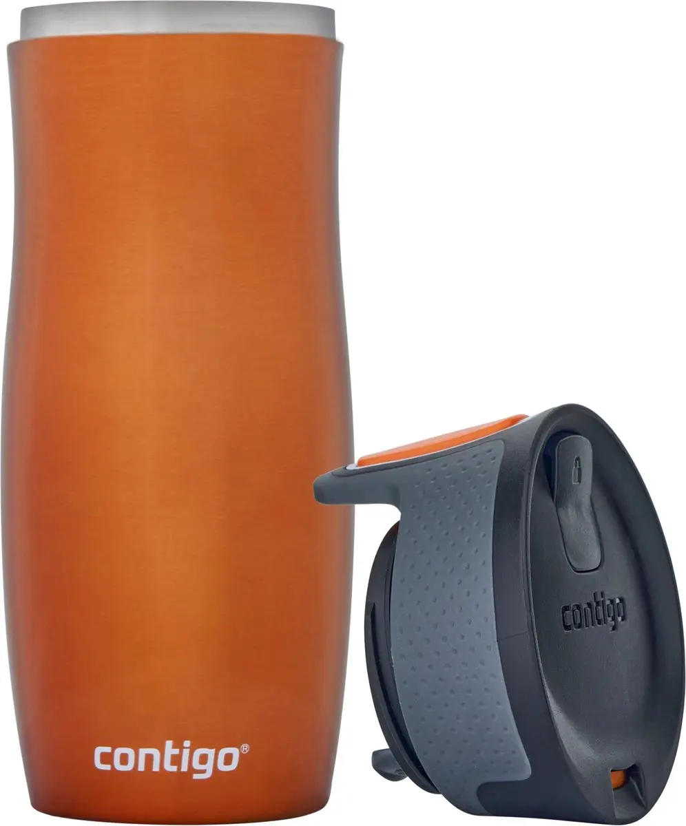 Contigo West Loop Autoseal thermosbeker 470ml - Tangerine - afbeelding 4 van 6