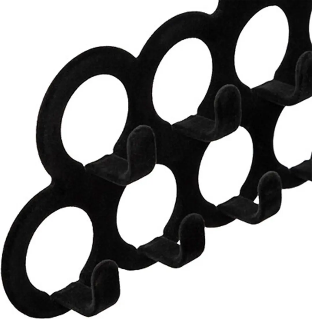 5Five Riemhanger - 11 Haakjes - Zwart - afbeelding 4 van 4