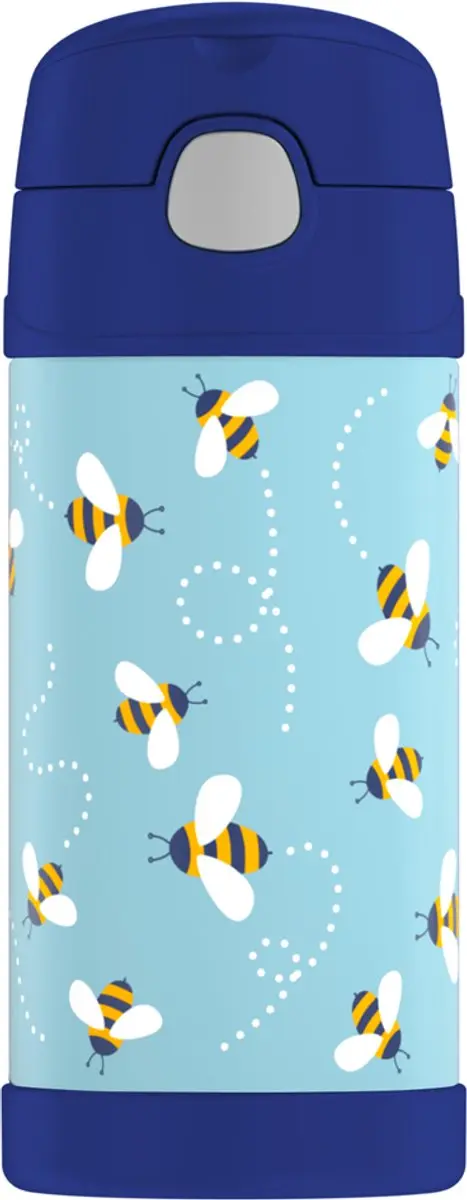 THERMOS drinkfles FUNTAINER met rietje, bijenprint