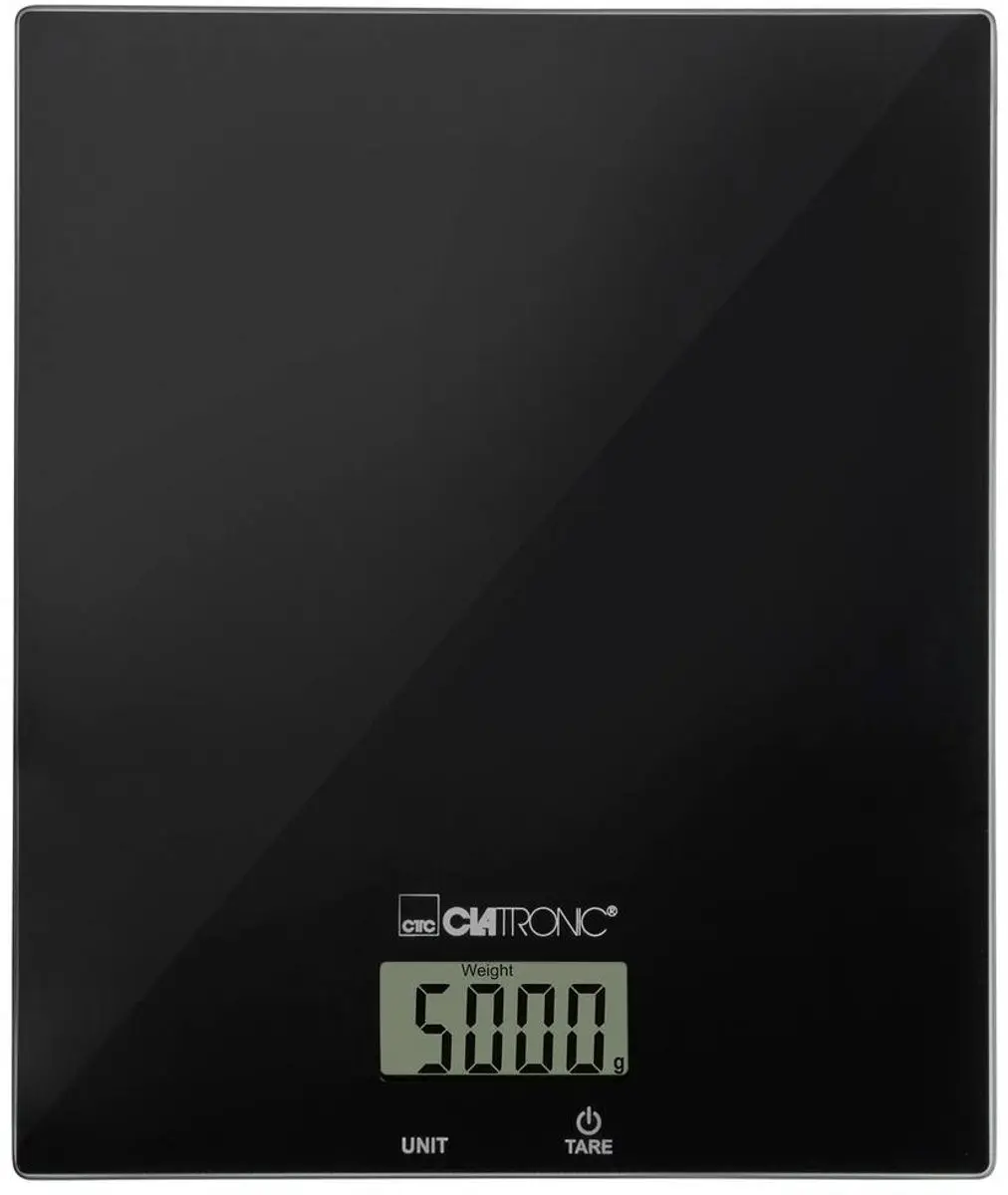 Clatronic KW 3820 Keukenweegschaal - 5000g - Zwart - afbeelding 3 van 6