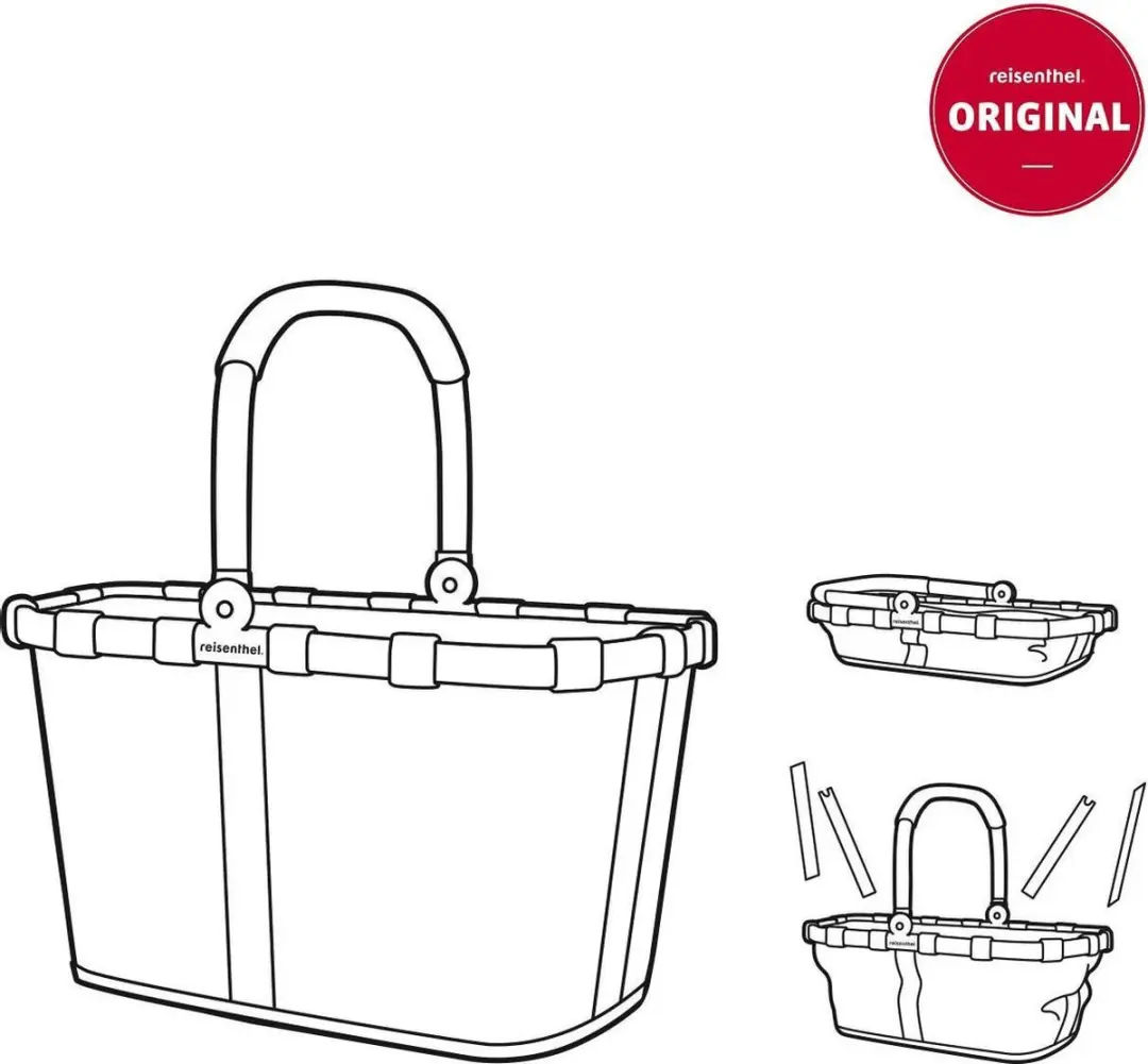 Reisenthel Carrybag Boodschappenmand - 22L - Rood - afbeelding 4 van 6