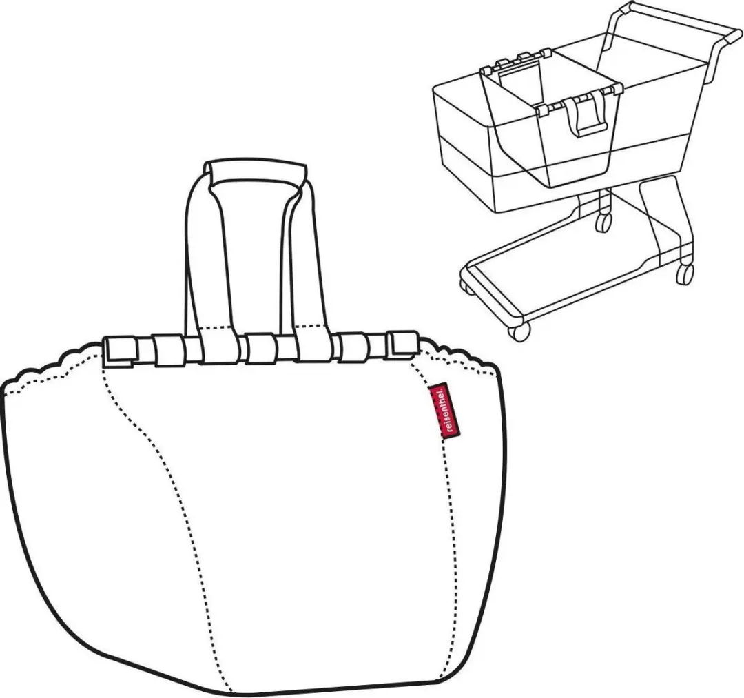 Reisenthel Easyshoppingbag Boodschappentas - 30L - Dots - afbeelding 6 van 6