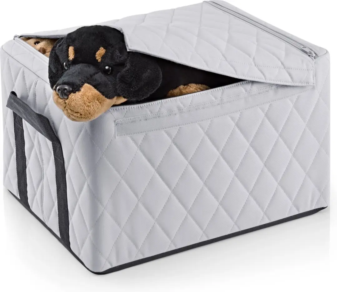 Reisenthel Storagebox M Opbergbox 28L - Rhombus Lichtgrijs - afbeelding 3 van 5
