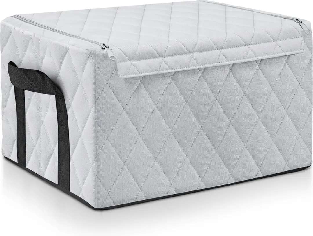 Reisenthel Storagebox M Opbergbox 28L - Rhombus Lichtgrijs - afbeelding 2 van 5