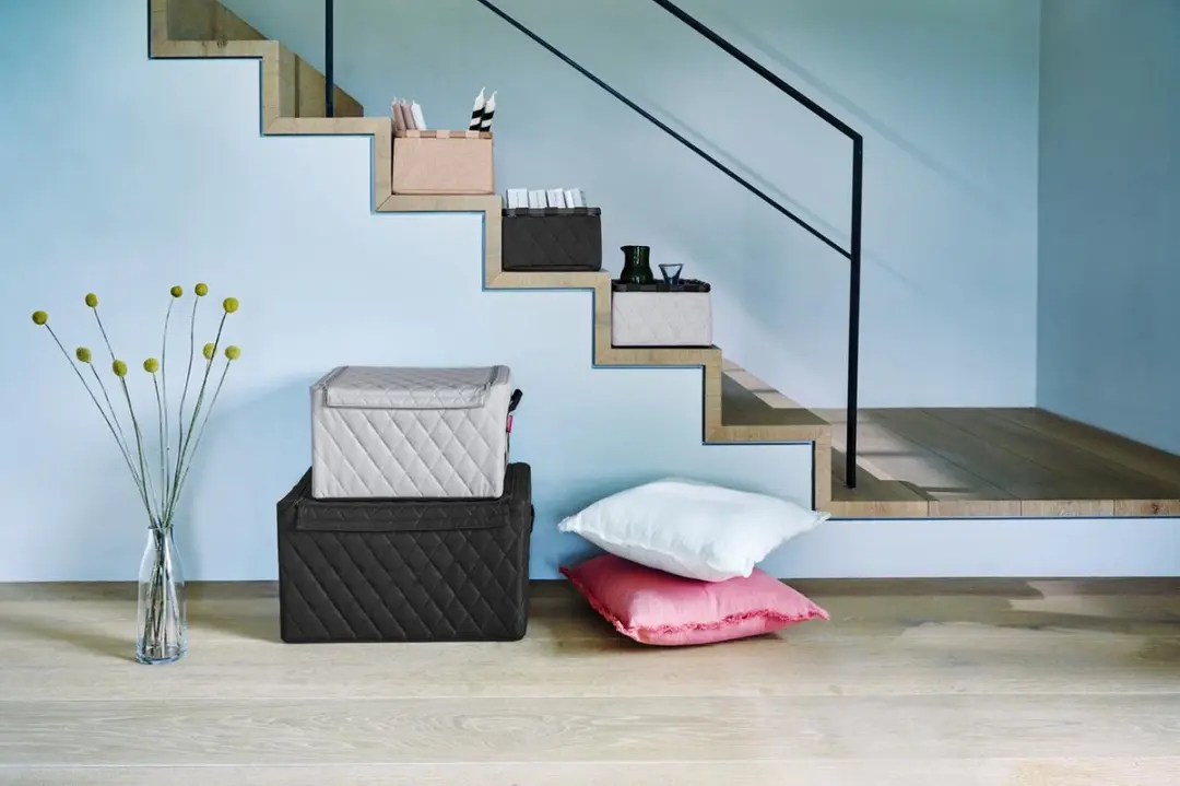 Reisenthel Storagebox M Opbergbox 28L - Rhombus Lichtgrijs - afbeelding 5 van 5
