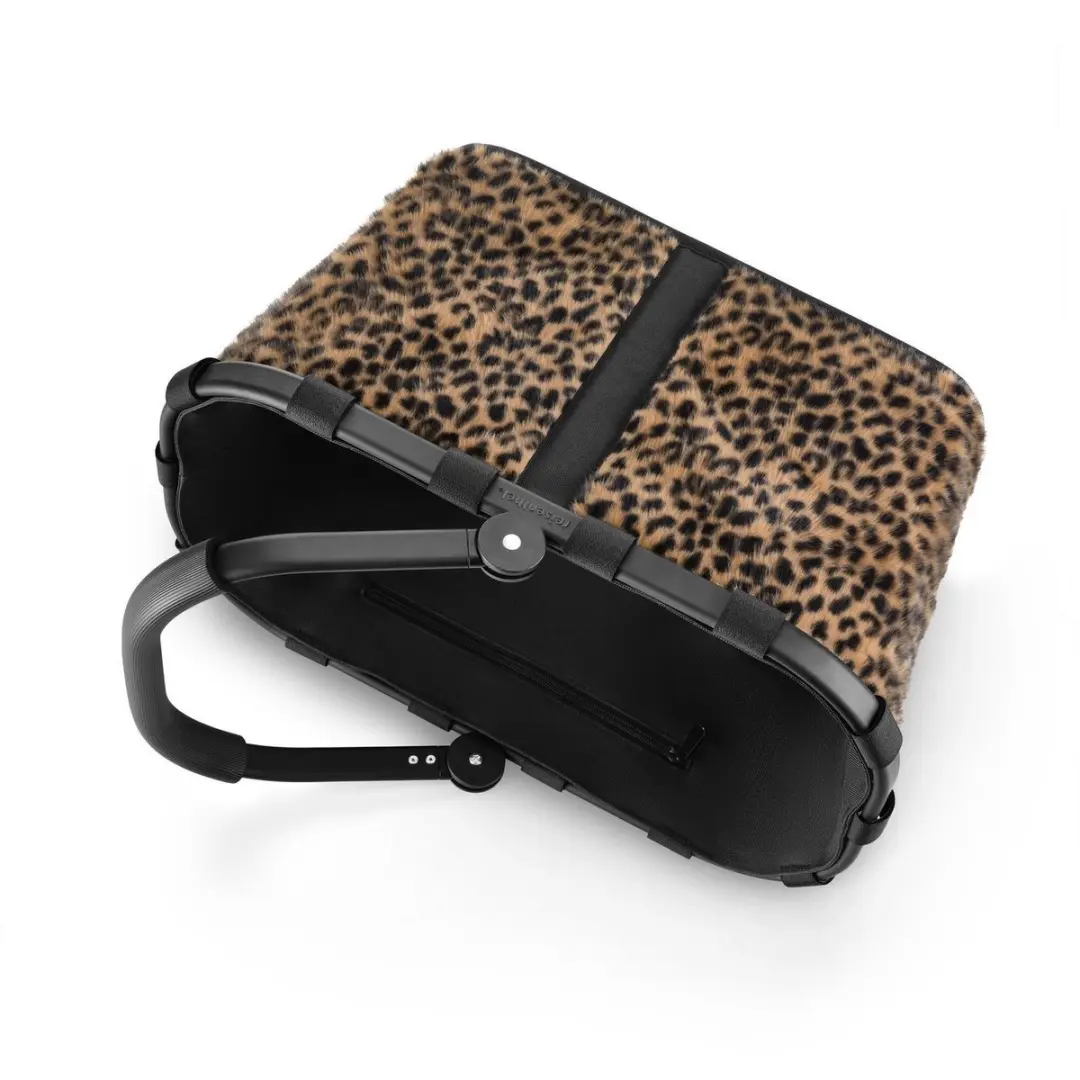 Reisenthel Carrybag XS Boodschappenmand 22L - Leo Fake Fur - afbeelding 2 van 6