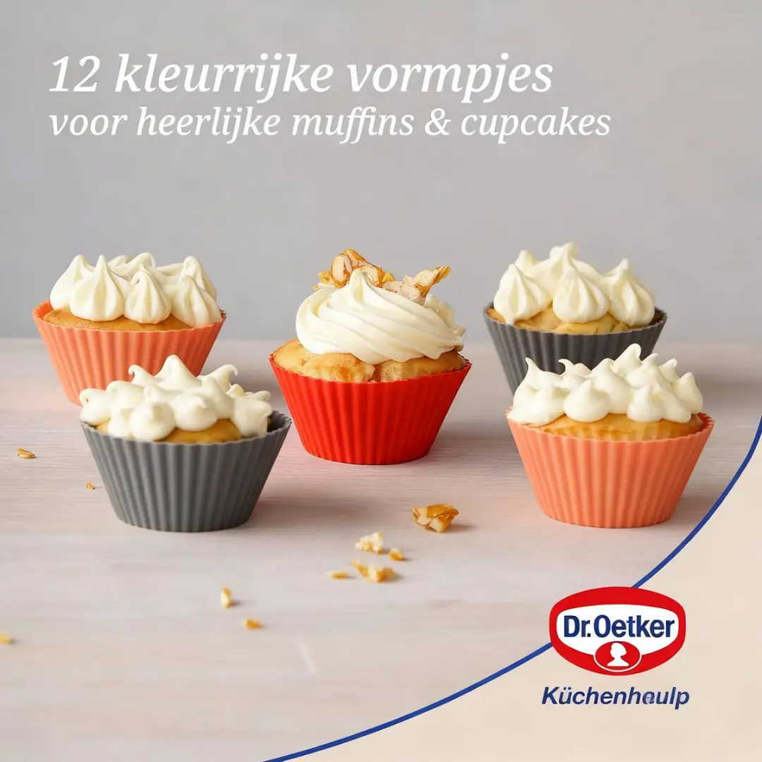 Dr. Oetker Flexxibel Love Muffinvormpjes 7cm - 12 Stuk - afbeelding 3 van 6