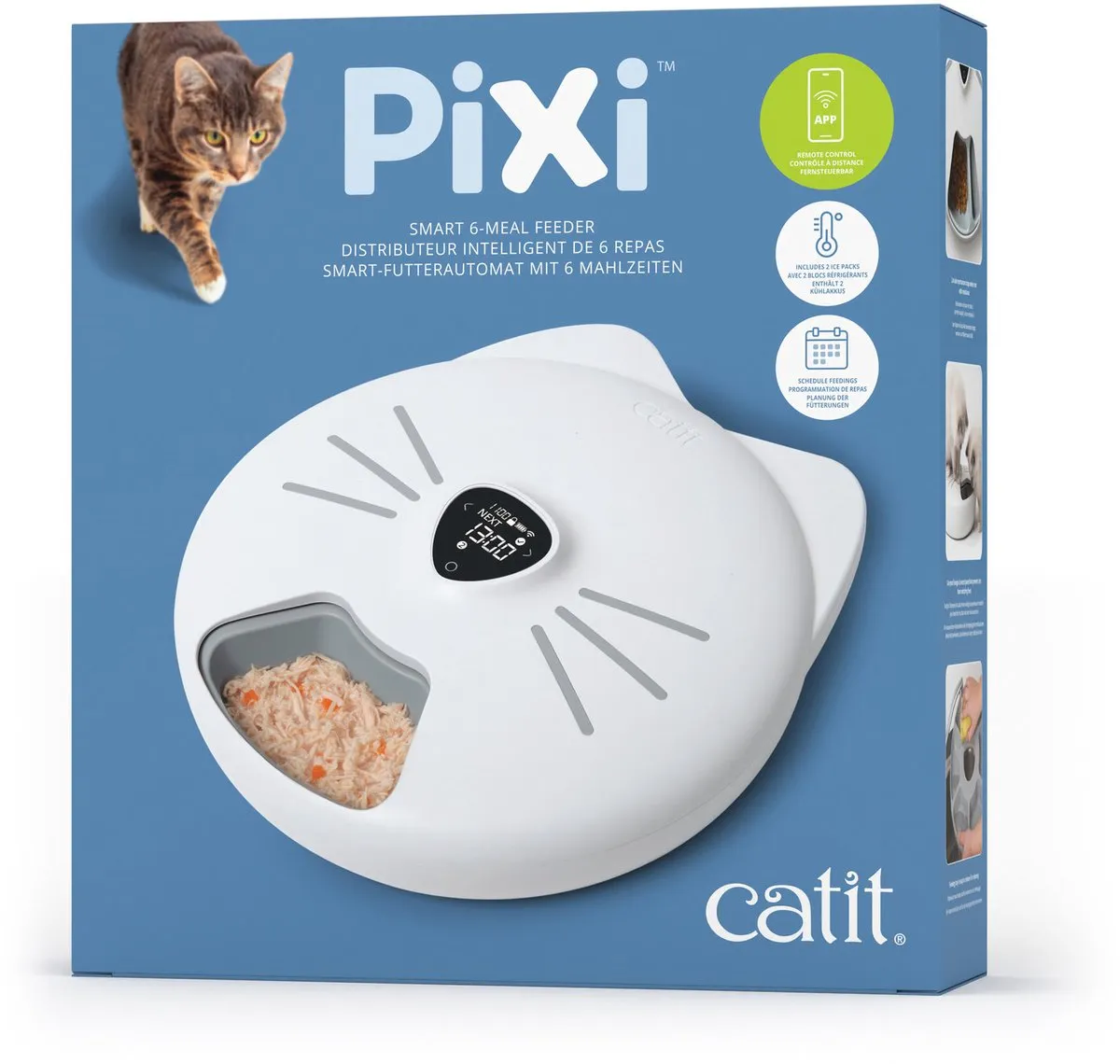 Catit Pixi Smart Voerautomaat Kat - 6x170ml - Wit