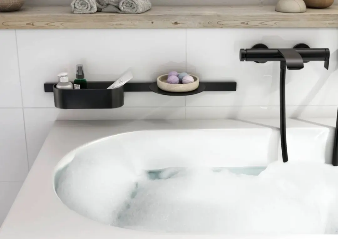 Hansgrohe WallStoris 27912670 Diep Opbergbakje - Mat Zwart - afbeelding 6 van 6