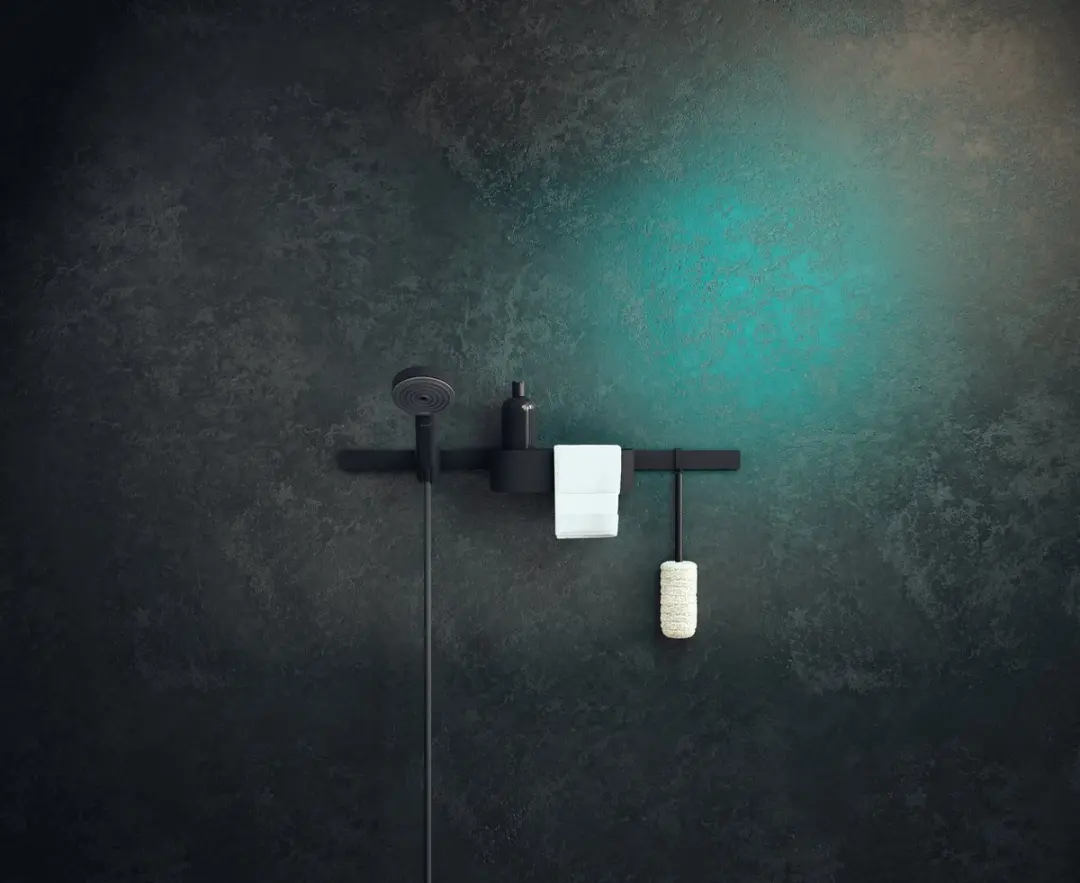 Hansgrohe WallStoris 27912670 Diep Opbergbakje - Mat Zwart - afbeelding 4 van 6