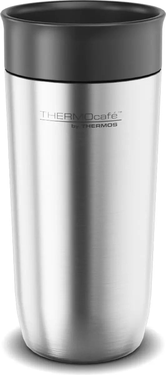 DRINKMOK 0,50 l, stalen mat, thermische mok van roestvrij staal, 6 uur warm / 12