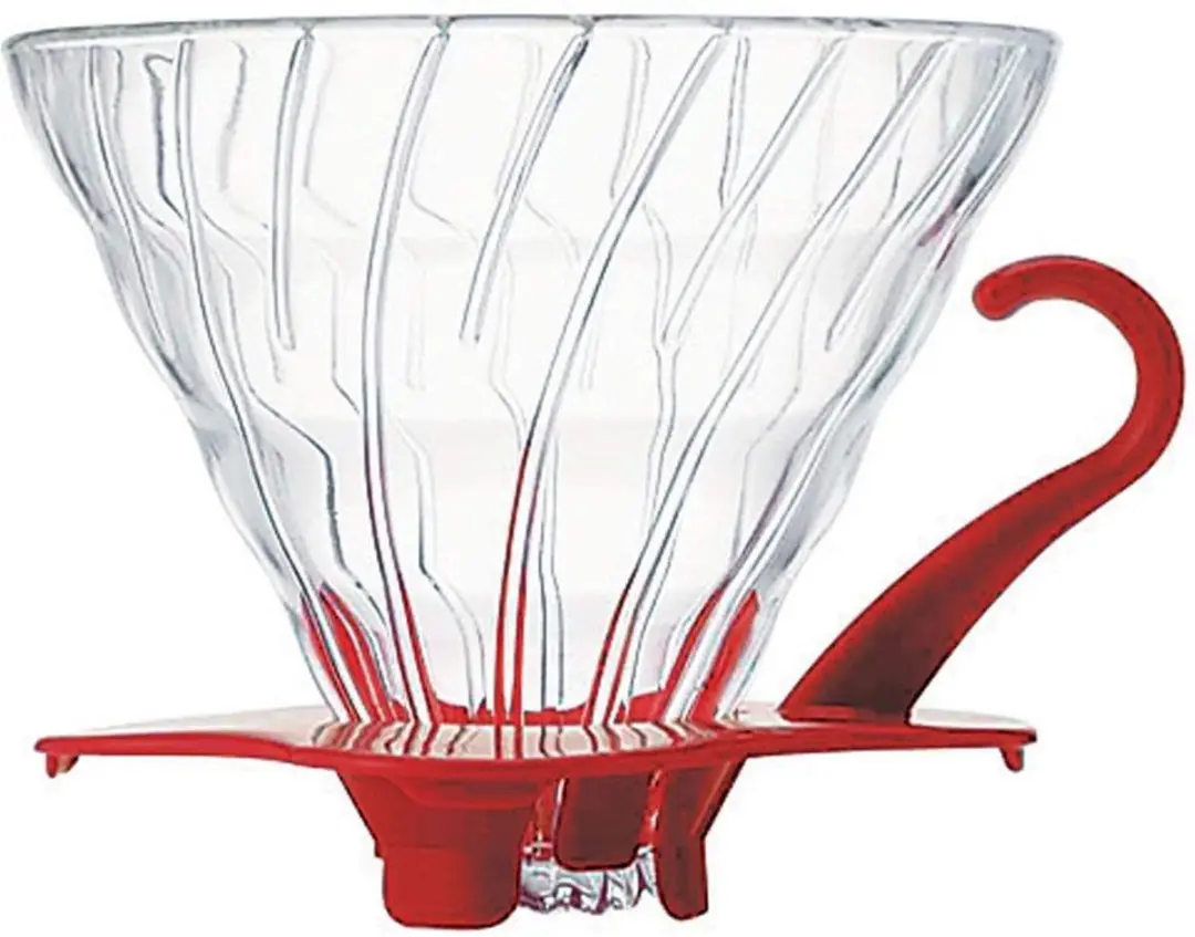 Hario Dripper V60-02 Glas Rood