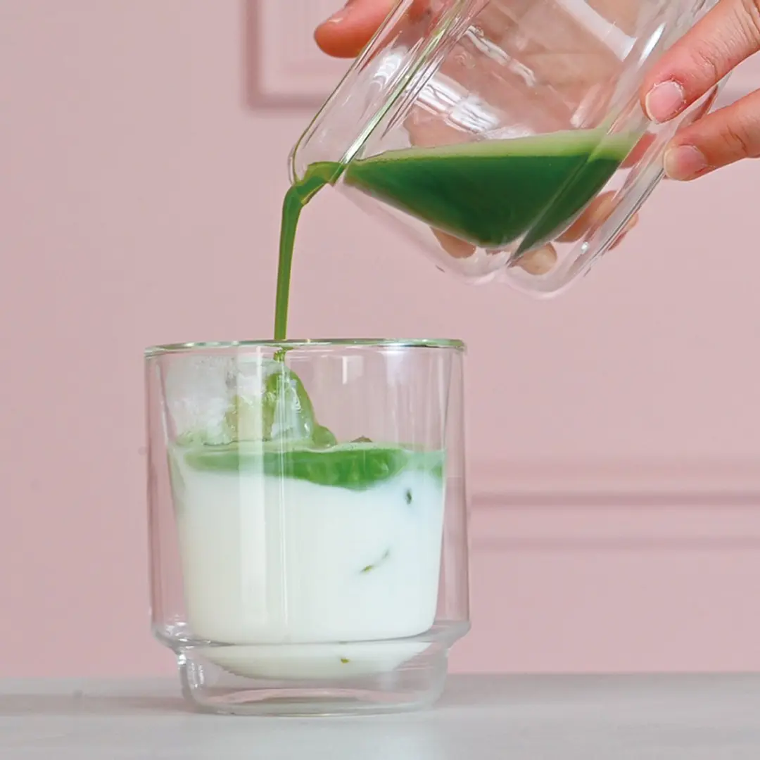 Hario Matcha Theeset - Dubbelwandige Kom - Transparant - afbeelding 5 van 6