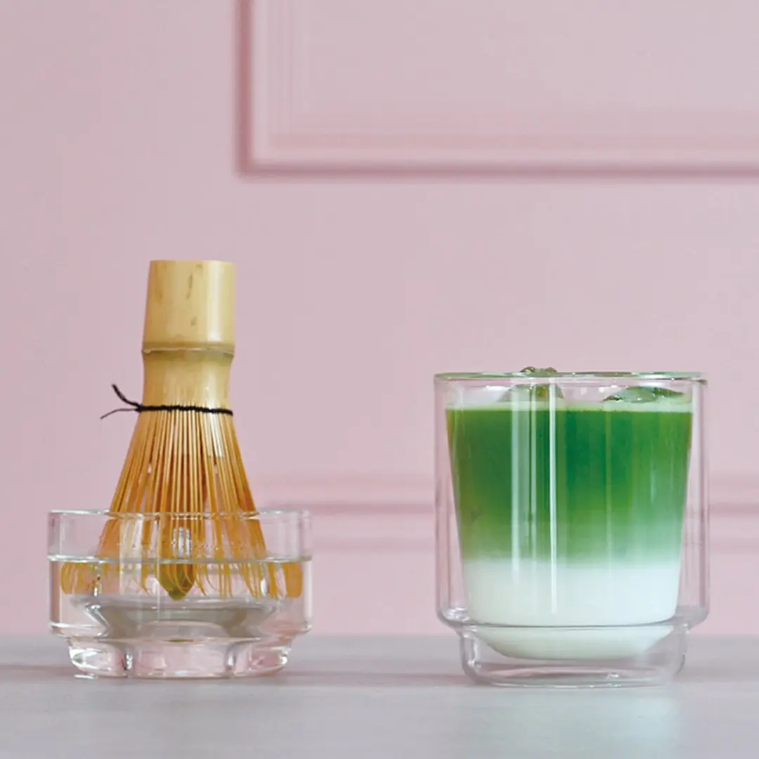Hario Matcha Theeset - Dubbelwandige Kom - Transparant - afbeelding 2 van 6