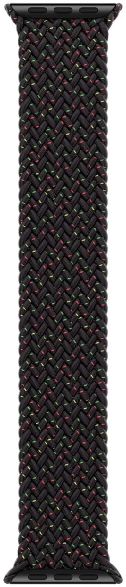 Apple Gevlochten Solobandje Black Unity - 38/40/41/42mm