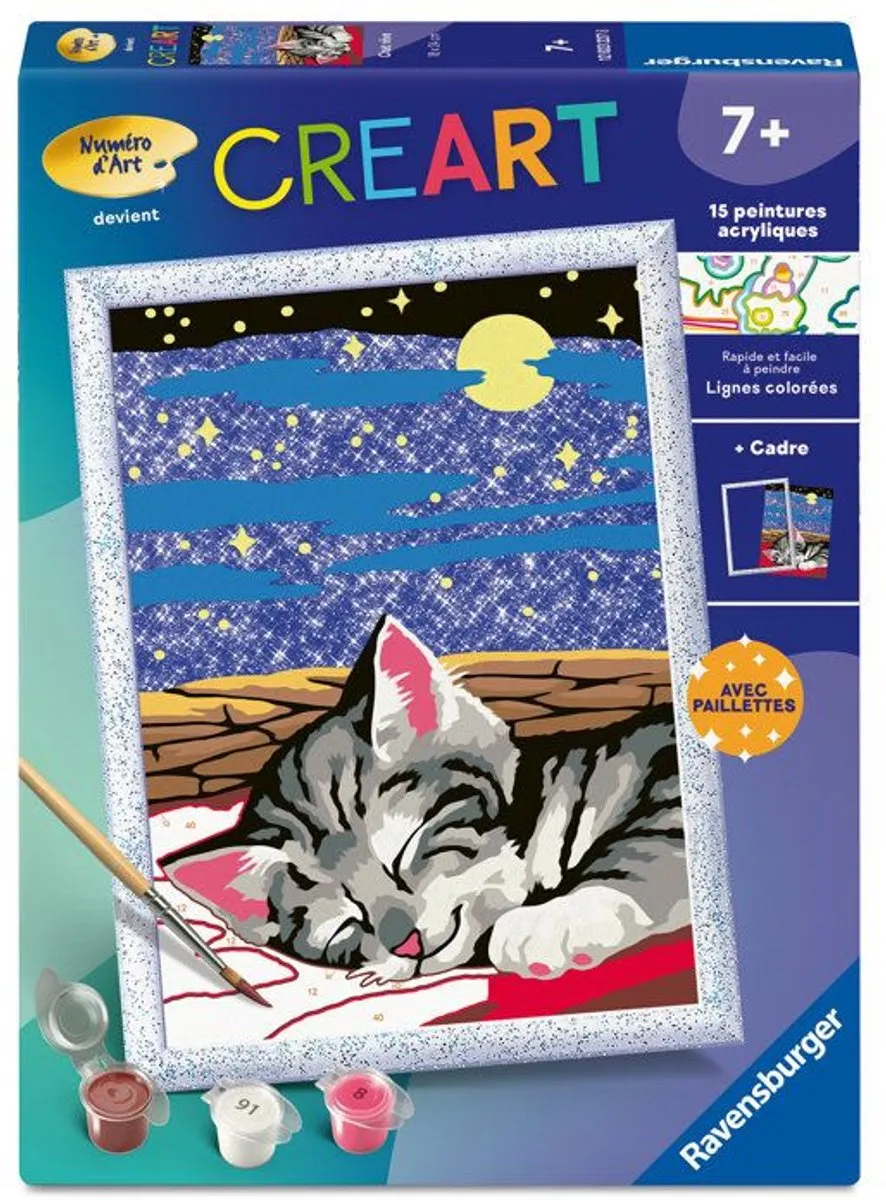 Ravensburger CreArt Sneeuwhuski Schilderen op nummer 18x24cm