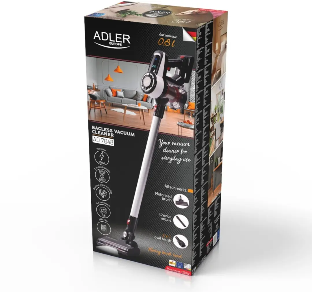 Adler AD 7048 Steelstofzuiger - Draadloos - afbeelding 3 van 6