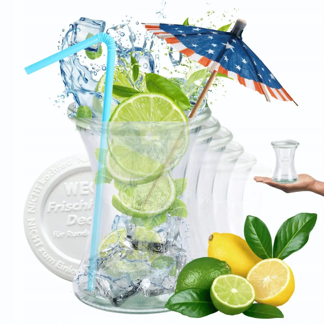Weckpot 370 ml met plastic deksel