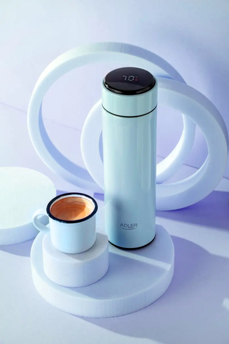 Adler AD 4506bl Thermosfles 470ml - Blauw - afbeelding 5 van 6