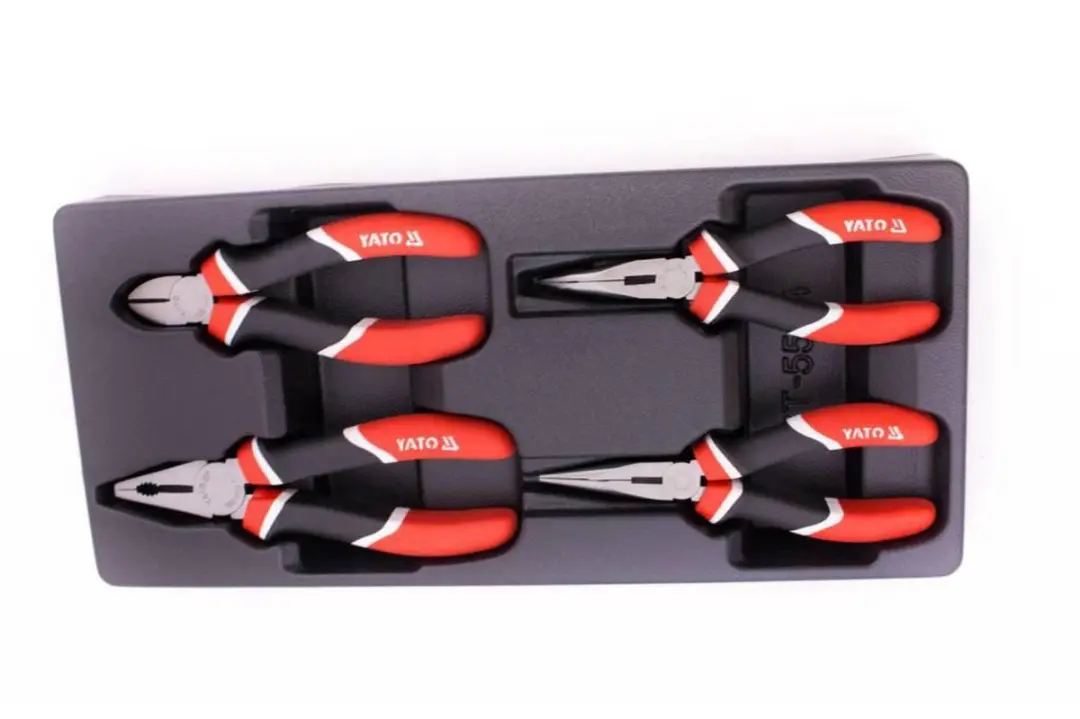 Yato YT-5534 Tangenset - 4 stuks in PVC-bakje - afbeelding 3 van 4
