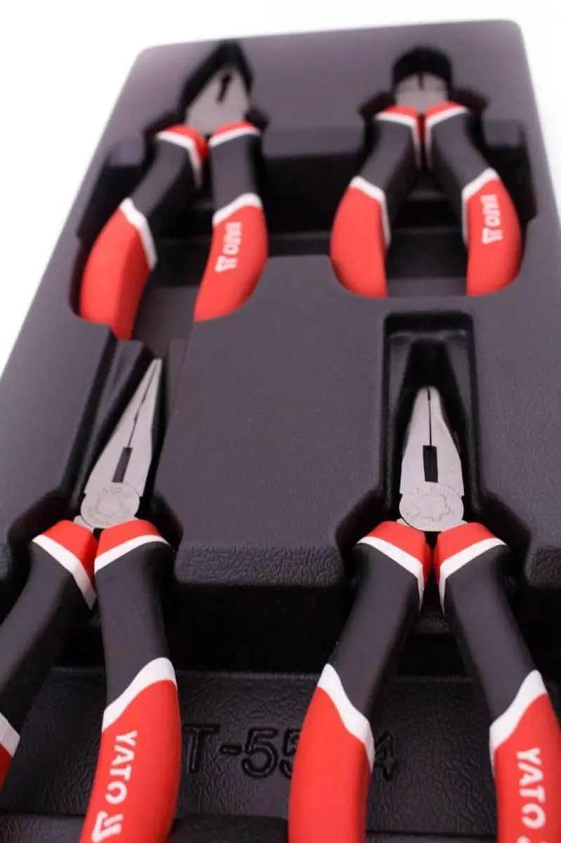 Yato YT-5534 Tangenset - 4 stuks in PVC-bakje - afbeelding 4 van 4