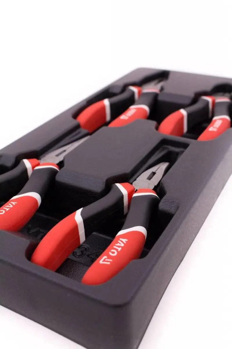 Yato YT-5534 Tangenset - 4 stuks in PVC-bakje - afbeelding 2 van 4