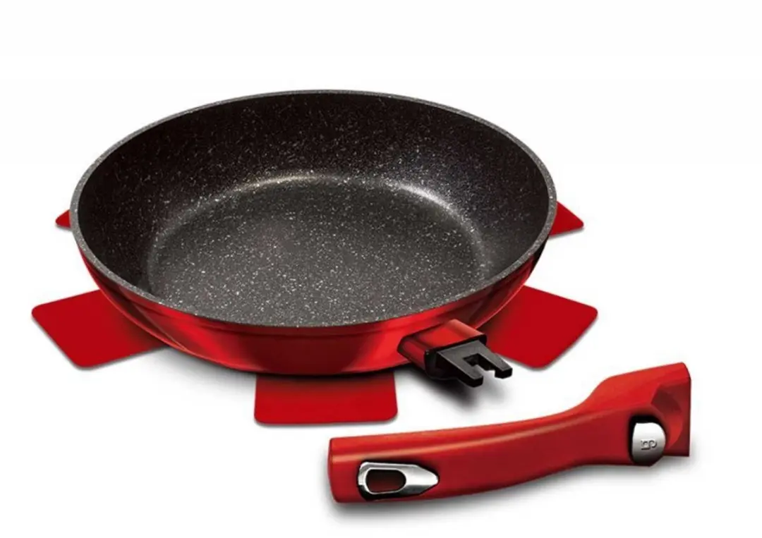 BerlingerHaus BH-1946 Koekenpan 28cm - Burgundy Rood - afbeelding 3 van 4