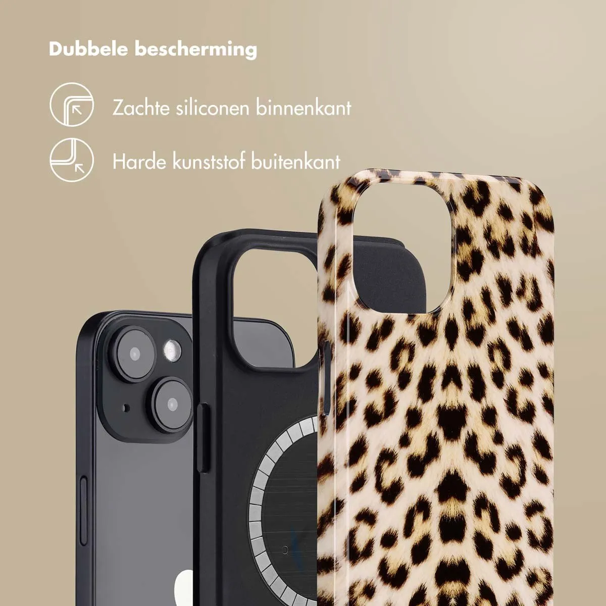 Selencia Hoesje iPhone 14 Wild Leo - MagSafe