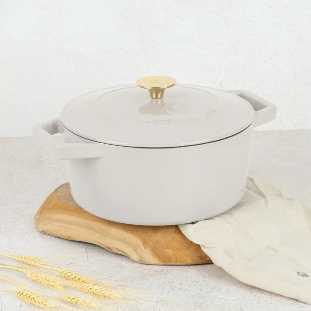 BerlingerHaus Sahara Gietijzeren Braadpan 24cm - Crème - afbeelding 5 van 6