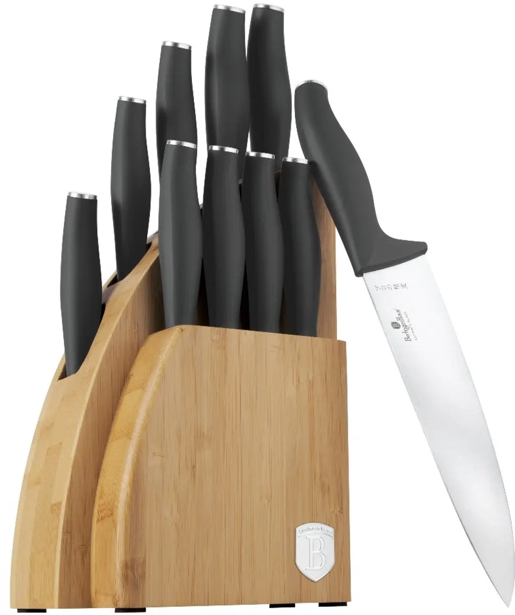 Messenset met standaard BAMBOO 10-delig Antraciet Collection