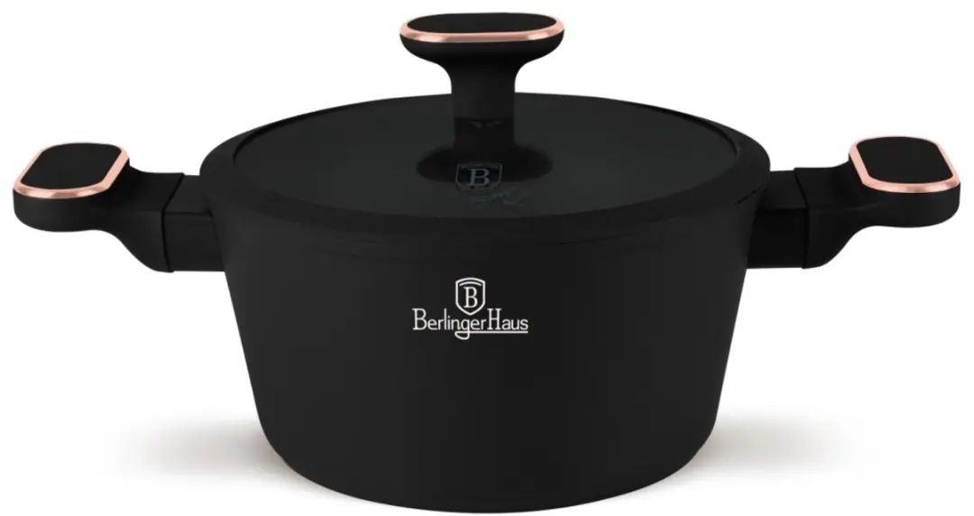 BerlingerHaus Koekenpan met Deksel 20cm Black Rose Collectie