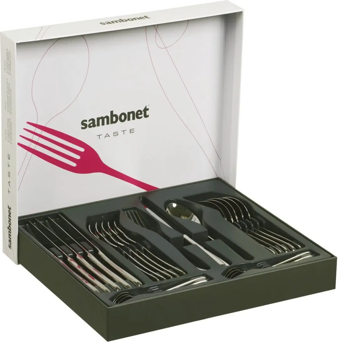Sambonet Taste Bestekset - 24 delig - 6 personen - Goud - afbeelding 2 van 6
