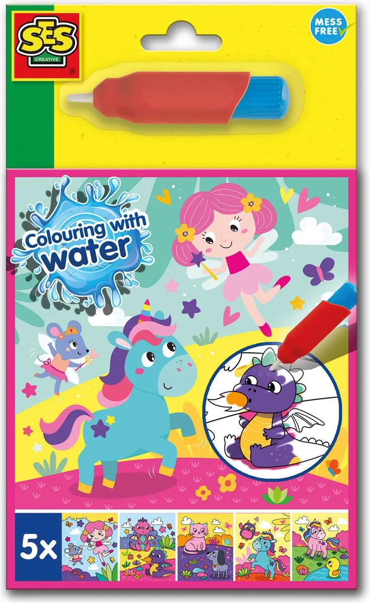 SES Creative Kleuren met Water Fantasieboek