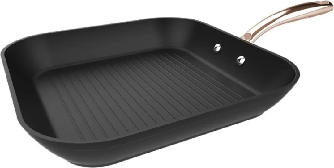 Cecotec Grill Polka Fantasy 28 Golden, Durchmesser 28 cm, geschmiedetes Aluminiu
