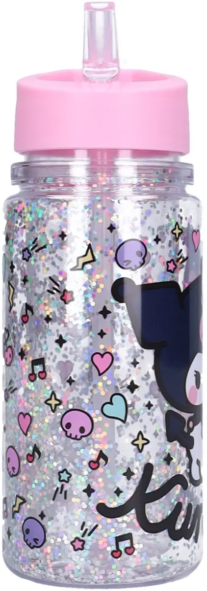 Hello Kitty Kuromi Drinkfles - 300ml - Roze - afbeelding 6 van 6