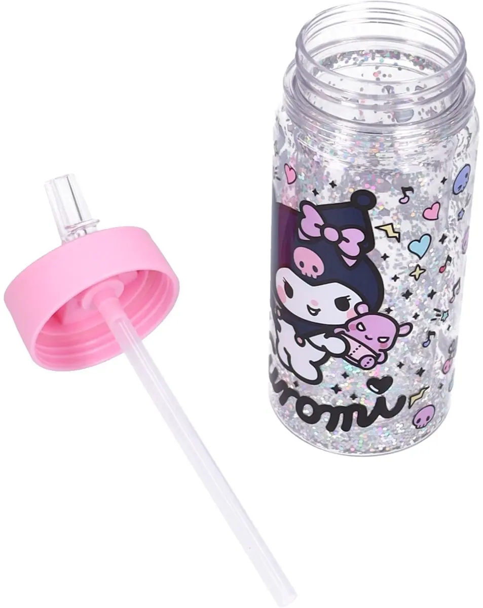 Hello Kitty Kuromi Drinkfles - 300ml - Roze - afbeelding 3 van 6