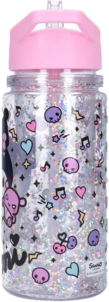 Hello Kitty Kuromi Drinkfles - 300ml - Roze - afbeelding 2 van 6