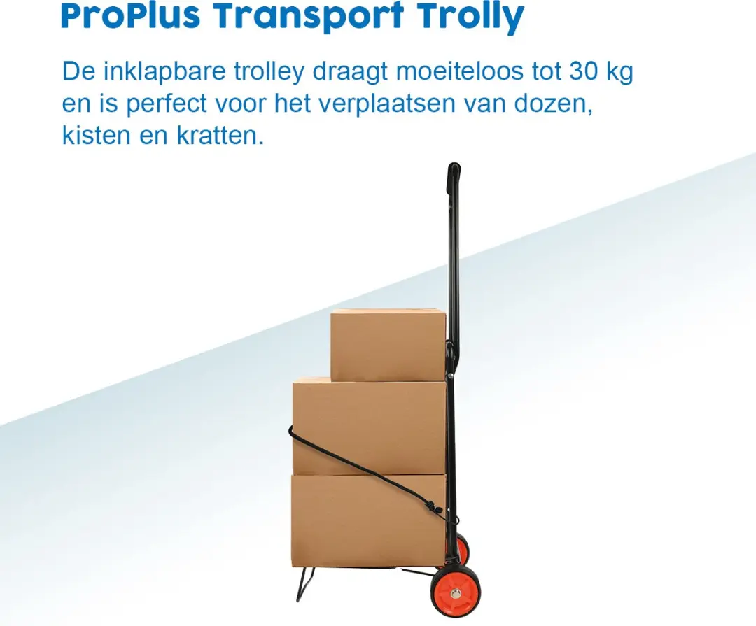 ProPlus Alani Transportwagen - 30 kg - Zwart - afbeelding 4 van 6