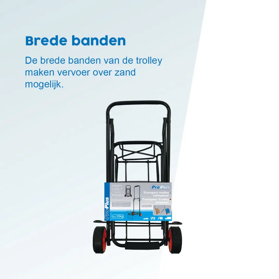 ProPlus Alani Transportwagen - 30 kg - Zwart - afbeelding 2 van 6
