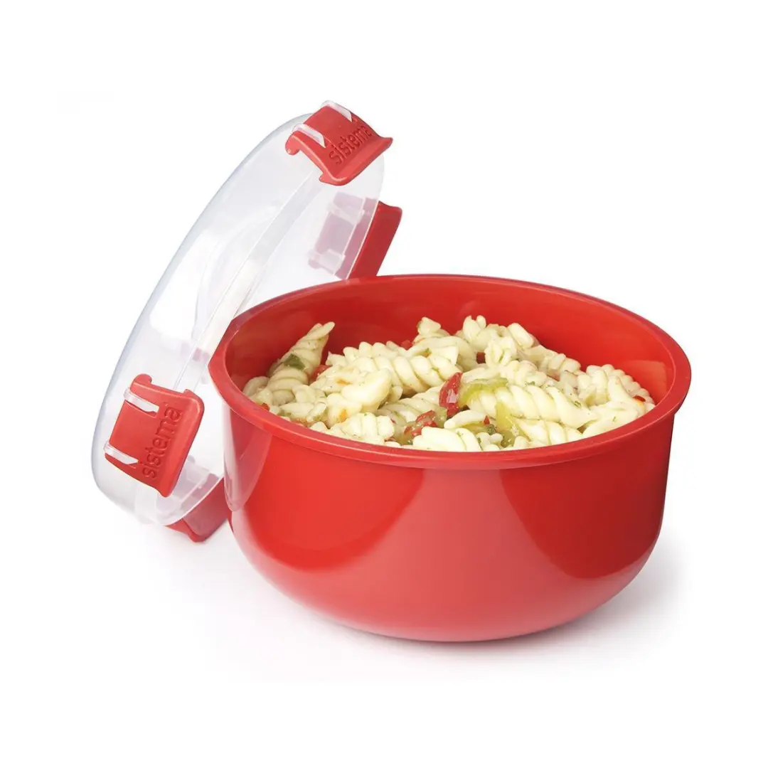 Sistema 1113 Magnetronschotel met Stoomklep - Rood - afbeelding 5 van 6