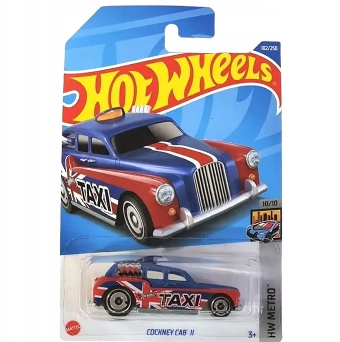 Hot Wheels Cockney Cab II Metro 1:64 HCW55 - Multicolor