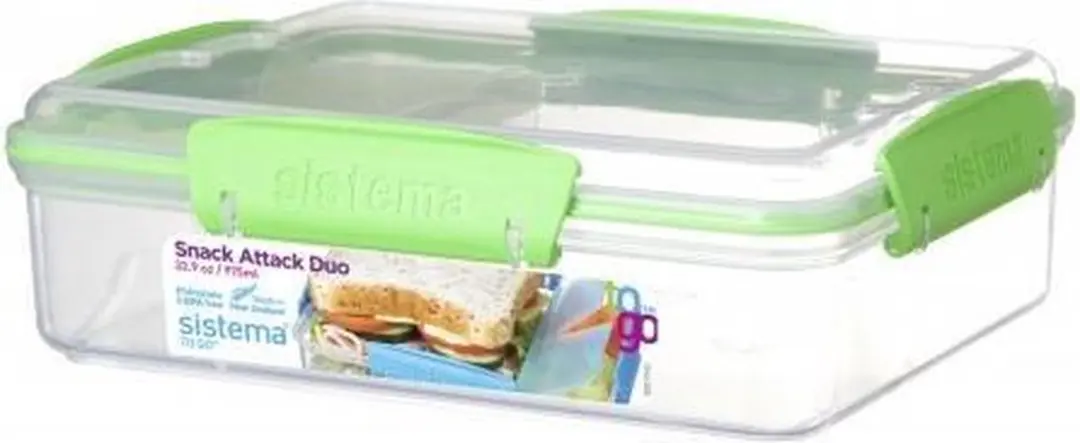 Sistema Snack Attack Duo Lunchbox - 975ml - Minty Teal - afbeelding 3 van 5