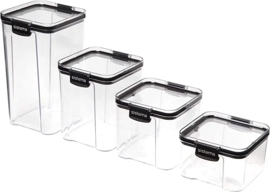 Sistema Tritan Vierkante Voorraaddoos 700ml - afbeelding 5 van 6