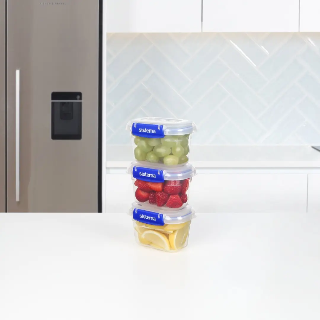 Sistema Klip It Plus Voorraaddozen 400ml - 3 Stuks - afbeelding 3 van 6