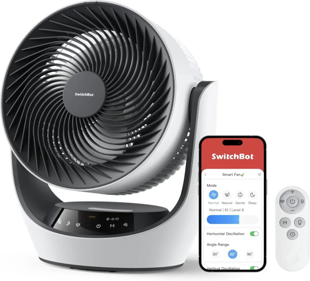 SwitchBot 22dB Draadloze Tafelventilator