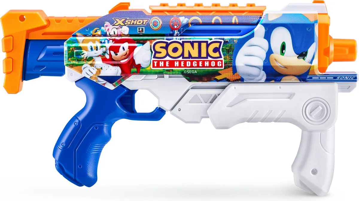 XSHOT Sonic The Hedgehog Hyperload Water Blaster 500L - Meerkleurig