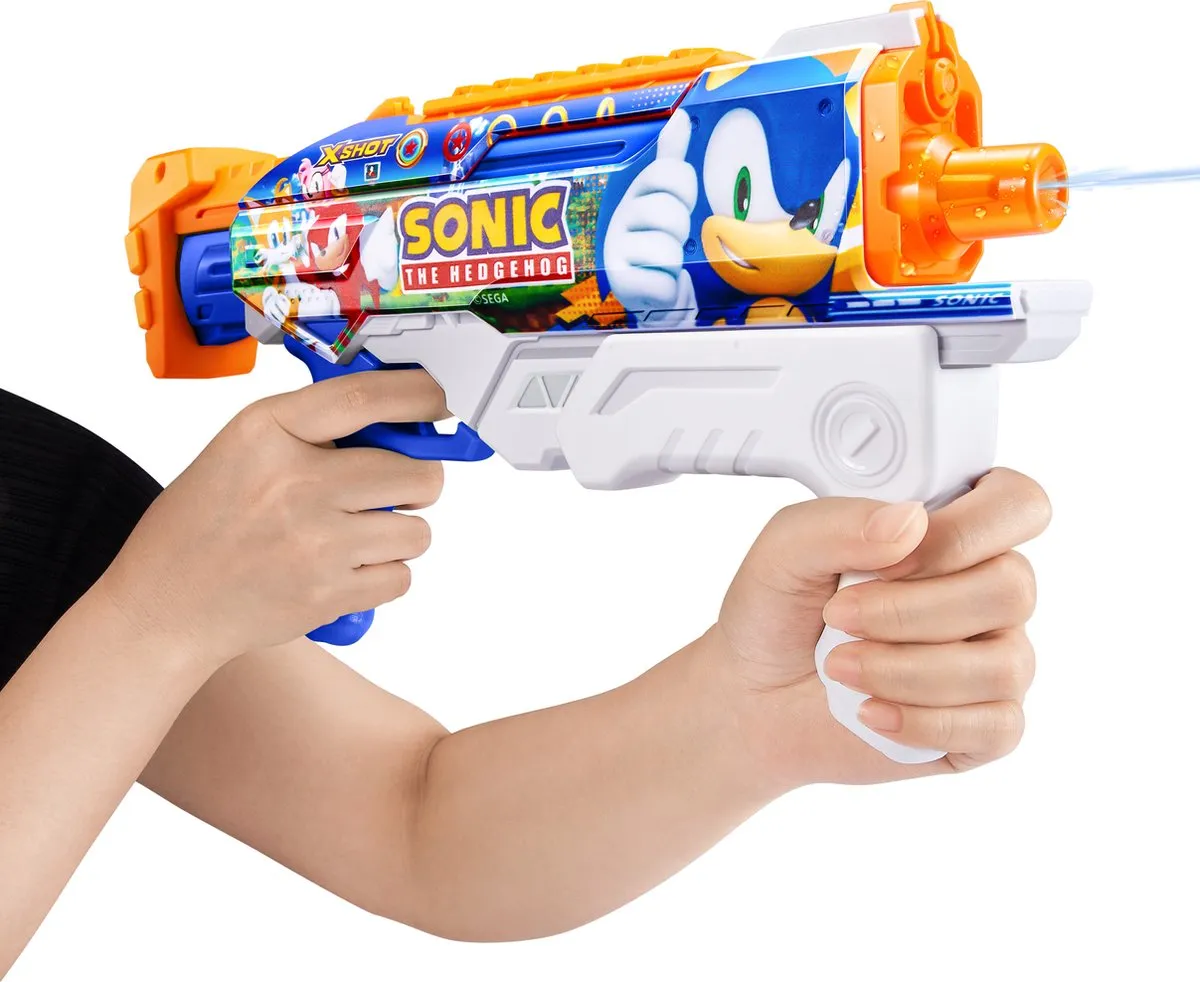 XSHOT Sonic The Hedgehog Hyperload Water Blaster 500L - Meerkleurig - afbeelding 6 van 6