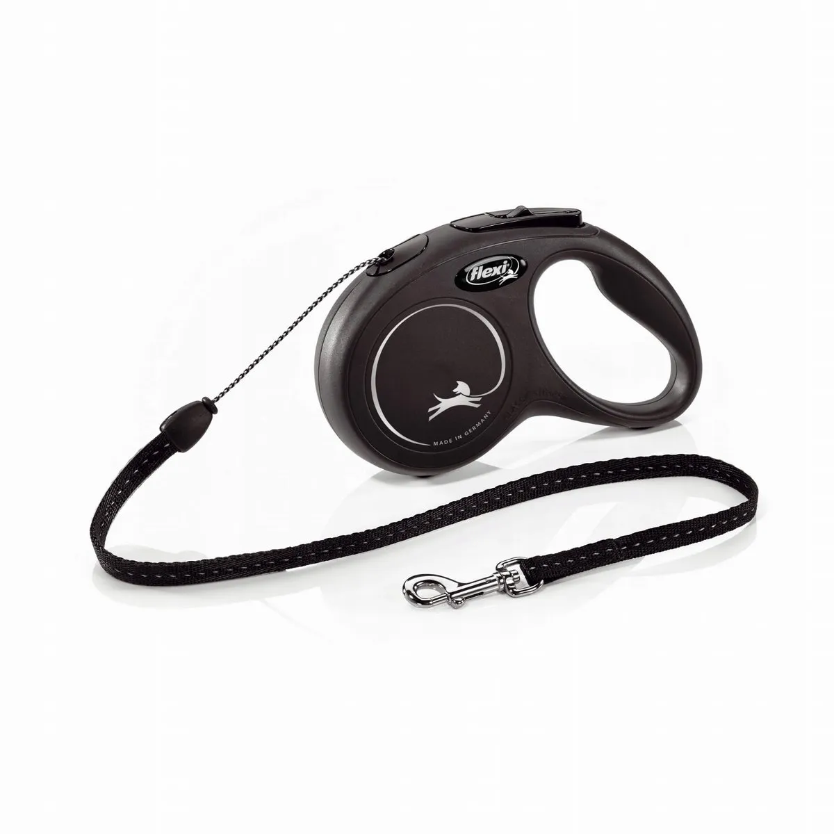Flexi New Classic Automatisch Hondensnoer 5m - 12kg - Zwart