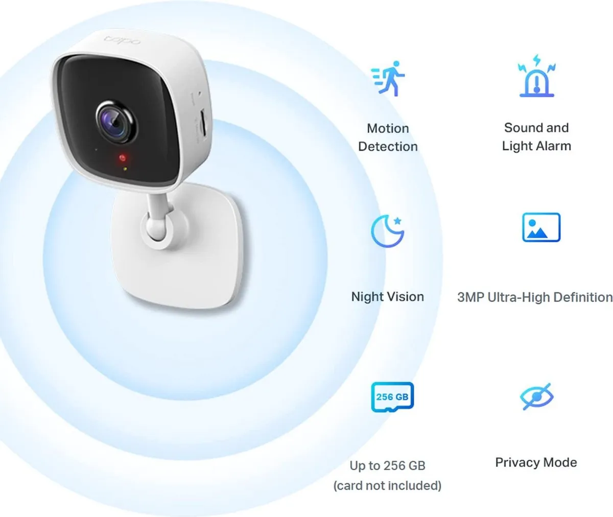TP-Link Tapo C110 Beveiligingscamera Binnen - 3MP Ultra HD