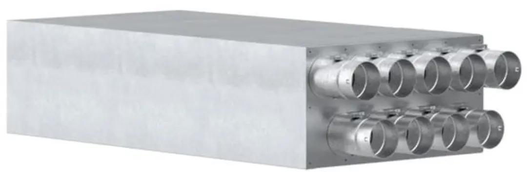 STIEBEL ELTRON Luchtverdeelsysteem LVS VTS9 geluiddempende verdeler instelbaar,